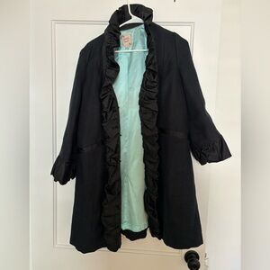 Nanette Lepore Navy Dress Coat